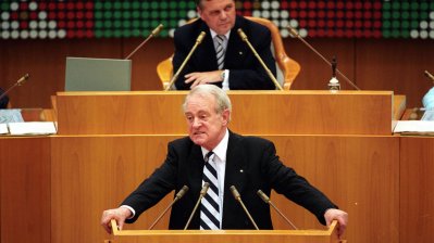 Rücktritt und Verabschiedung von Ministerpräsident Johannes Rau