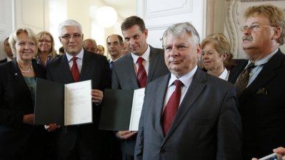 Ministerpräsidentin Kraft verleiht Richeza-Preis an Deutsch-Polnisches Jugendwerk, 31.08.2012