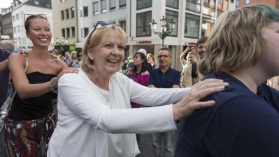 Polonaise beim Auftritt der A-Cappella-Gruppe "Männersache"