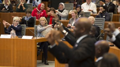 Gemeinsame Veranstaltung von Ministerpräsidentin Hannelore Kraft und Landtagspräsidentin Carina Gödecke zum Abschluss der Woche des Respekts