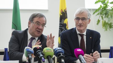 Ministerpräsident Armin Laschet trifft den Ministerpräsidenten von Flandern, Geert Bourgeois