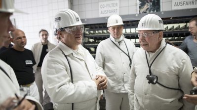 Ministerpräsident Armin Laschet unternimmt letzte Grubenfahrt mit Kumpeln in der Zeche Prosper-Haniel