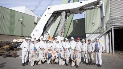 Ministerpräsident Armin Laschet unternimmt letzte Grubenfahrt mit Kumpeln in der Zeche Prosper-Haniel
