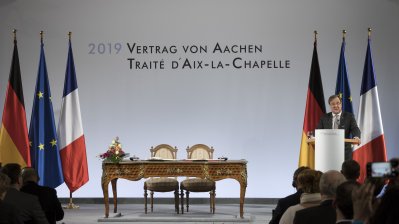 Neuer Deutsch-Französischer Freundschaftsvertrag in Aachen unterzeichnet