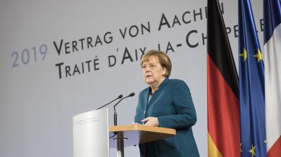 Neuer Deutsch-Französischer Freundschaftsvertrag in Aachen unterzeichnet