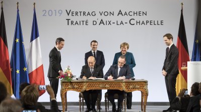 Neuer Deutsch-Französischer Freundschaftsvertrag in Aachen unterzeichnet
