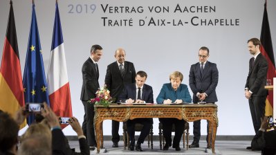 Neuer Deutsch-Französischer Freundschaftsvertrag in Aachen unterzeichnet