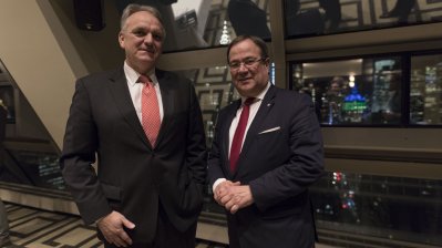Ministerpräsident Armin Laschet trifft den Präsidenten der Deutsch-Amerikanischen Handelskammer, Dietmar Rieg