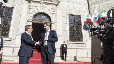 Gemeinsame Kabinettsitzung Nordrhein-Westfalen und Bayern