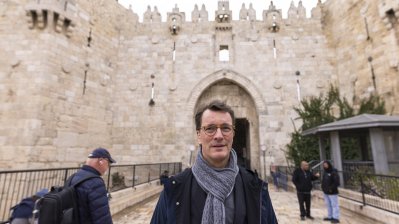 Ministerpräsident Hendrik Wüst besucht die Klagemauer in Jerusalem