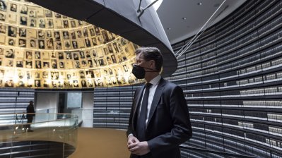 Ministerpräsident Hendrik Wüst besucht die Gedenkstätte Yad Vashem in Jerusalem