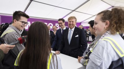 König Willem-Alexander und Ministerpräsident Hendrik Wüst besuchen gemeinsam den Chemiepark Marl 