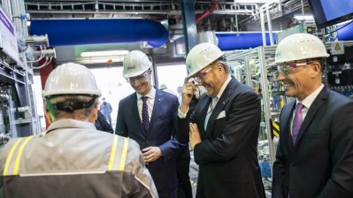 König Willem-Alexander und Ministerpräsident Hendrik Wüst besuchen gemeinsam den Chemiepark Marl 
