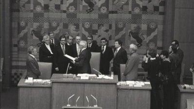 Historische Bilder aus den Kabinetten seit 1946