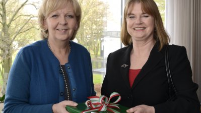 Ministerpräsidentin Hannelore Kraft empfängt die britische Generalkonsulin Susan Speller, 26.03.2014