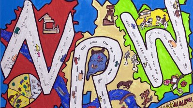 Das Bild zeigt ein Motiv des Kindermalwettbewerbs.