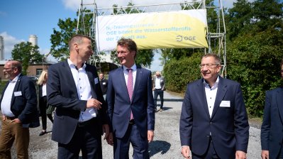 Spatenstich für H2-Trainingsstrecke für den Transport von Wasserstoff mit Ministerpräsident Hendrik Wüst