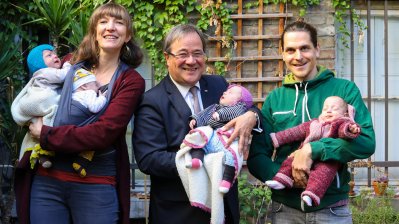 Gruppenfoto im Garten