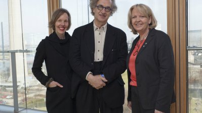 Ministerpräsidentin Kraft trifft Wim Wenders in der Staatskanzlei