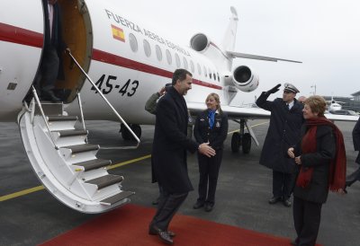 König Felipe VI. von Spanien hat Ministerpräsidentin Hannelore Kraft in Gütersloh besucht.