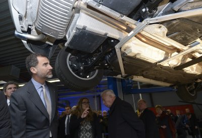 S. M. König Felipe VI von Spanien beim Besuch der Firma Gestamp in Bielefeld.