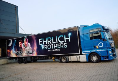 Der Tour-Truck der Ehrlich Brothers