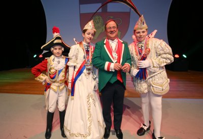 Ministerpräsident Armin Laschet empfängt die Kinderprinzenpaare und Kinderdreigestirne aus Nordrhein-Westfalen