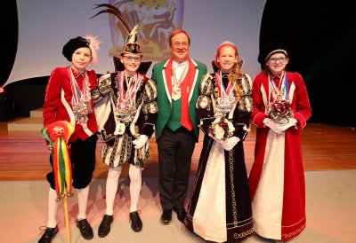 Ministerpräsident Armin Laschet empfängt die Kinderprinzenpaare und Kinderdreigestirne aus Nordrhein-Westfalen