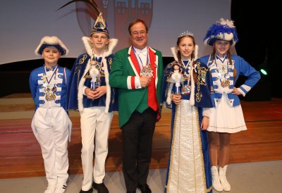 Ministerpräsident Armin Laschet empfängt die Kinderprinzenpaare und Kinderdreigestirne aus Nordrhein-Westfalen