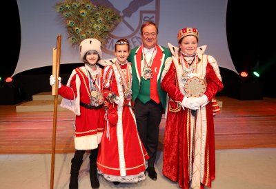 Ministerpräsident Armin Laschet empfängt die Kinderprinzenpaare und Kinderdreigestirne aus Nordrhein-Westfalen