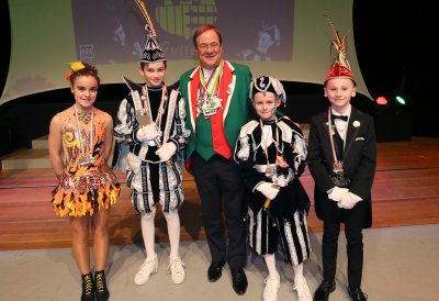 Ministerpräsident Armin Laschet empfängt die Kinderprinzenpaare und Kinderdreigestirne aus Nordrhein-Westfalen