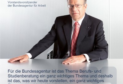 Statement von Frank-Jürgen Weise, Vorstandsvorsitzender der Bundesagentur für Arbeit, zum NRW-Studifinder