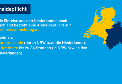 Testpflicht für Einreisende aus den Niederlanden – Nordrhein-Westfalen setzt Entscheidung des Bundes um