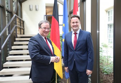 Ministerpräsident Armin Laschet besucht Luxemburg
