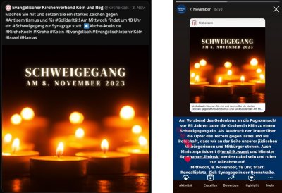 Social Media-Posts aus der Woche vom 6. bis 12. November 2023