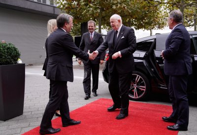 Ministerpräsident Laschet empfängt Fra‘ Giacomo Dalla Torre del Tempio di Sanguinetto, Staatsoberhaupt des Souveränen Malteserordens