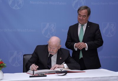 Ministerpräsident Laschet empfängt Fra‘ Giacomo Dalla Torre del Tempio di Sanguinetto, Staatsoberhaupt des Souveränen Malteserordens