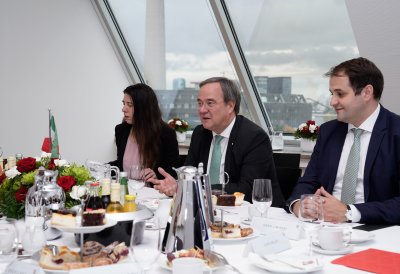 Ministerpräsident Laschet empfängt Fra‘ Giacomo Dalla Torre del Tempio di Sanguinetto, Staatsoberhaupt des Souveränen Malteserordens