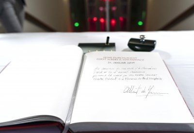 Ministerpräsident Armin Laschet empfängt Fürst Albert II. von Monaco