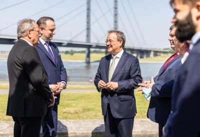 Ministerpräsident Laschet empfängt Schlesiens Marschall Jakub Chełstowski