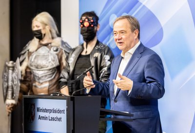 Ministerpräsident Armin Laschet eröffnet Zentrum zur Vernetzung der Games-Branche mit weiteren Wirtschaftsbereichen in Düsseldorf