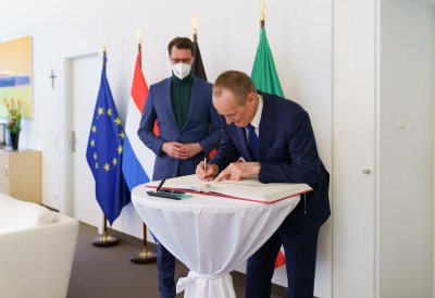 Eintrag ins Gästebuch