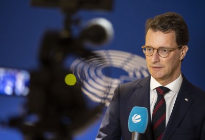 Ministerpräsident Hendrik Wüst trifft die Präsidentin des Europäischen Parlaments Roberta Metsola
