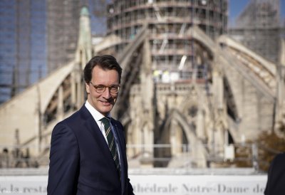 Ministerpräsident Hendrik Wüst besucht die Kathedrale Notre-Dame in Paris