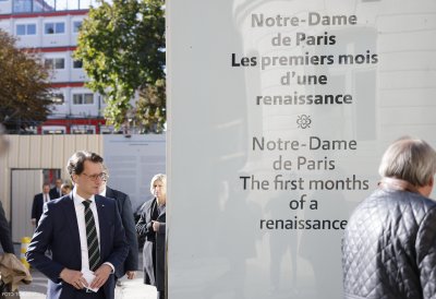 Ministerpräsident Hendrik Wüst besucht die Kathedrale Notre-Dame in Paris