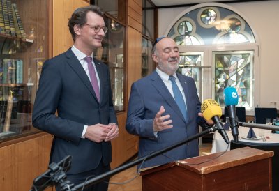 Ministerpräsident Hendrik Wüst trifft den Botschafter des Staates Israel Ron Prosor
