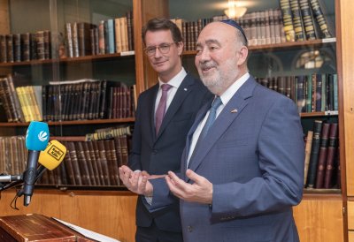 Ministerpräsident Hendrik Wüst trifft den Botschafter des Staates Israel Ron Prosor