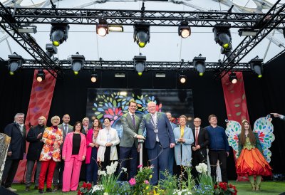 Ministerpräsident Hendrik Wüst eröffnet die Landesgartenschau 2023 in Höxter