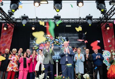 Ministerpräsident Hendrik Wüst eröffnet die Landesgartenschau 2023 in Höxter