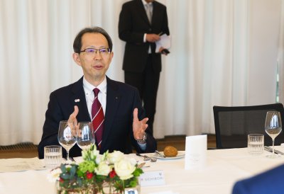 Ministerpräsident Hendrik Wüst trifft den Gouverneur der Präfektur Fukushima Masao Uchibori